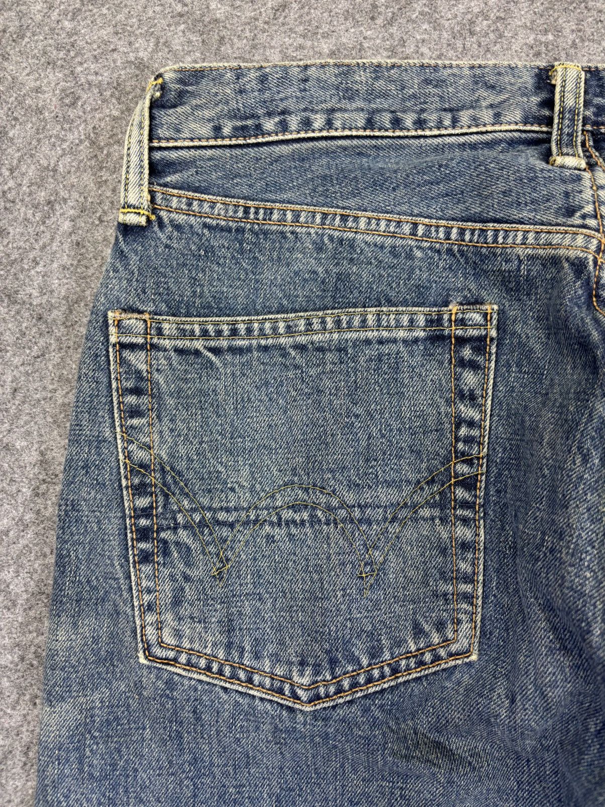 Edwin 💥Wide Rusty Selvedge💥Vtg Edwin 505X Medium Wash Jeans F986 Size US 30 / EU 46 - 10 Thumbnail