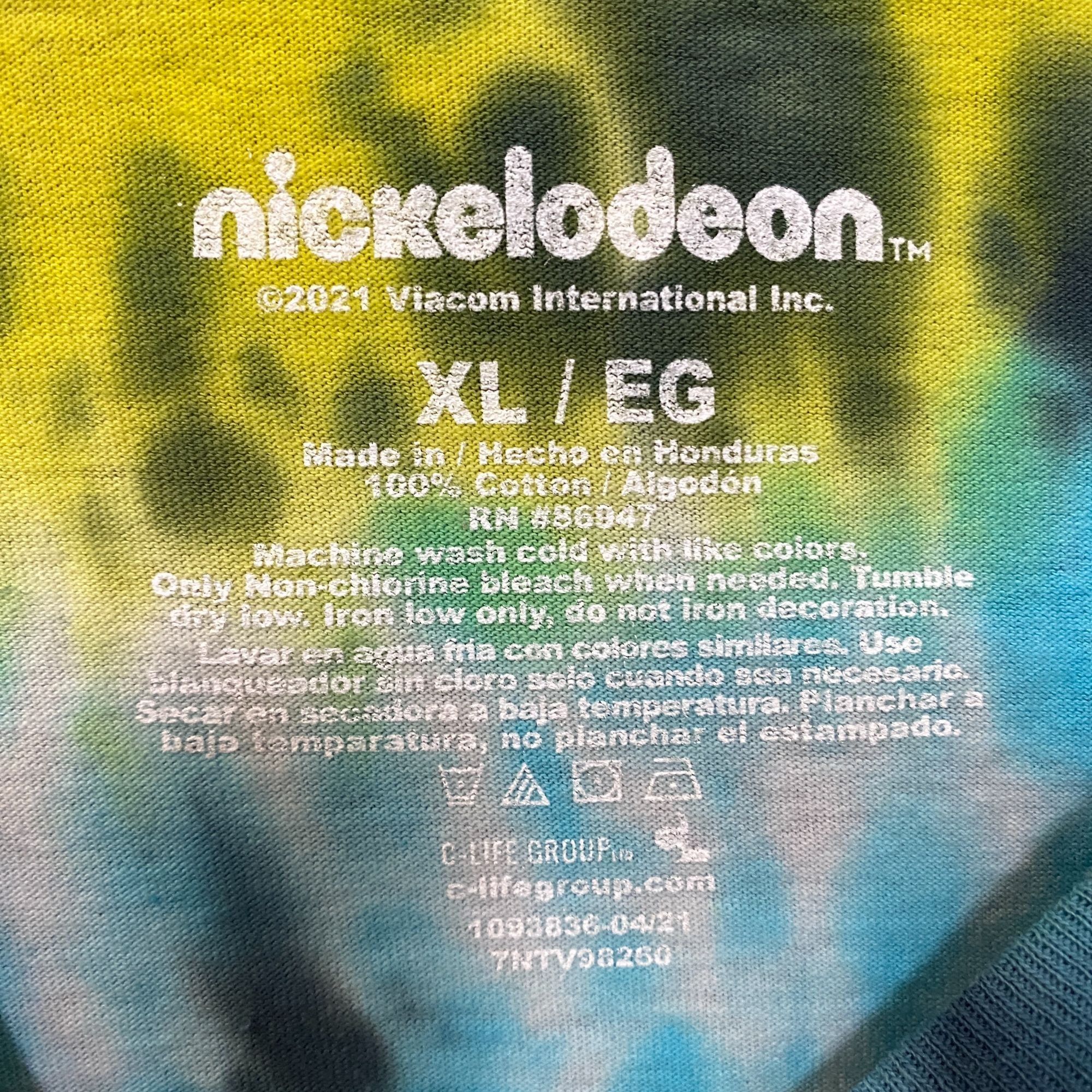 Nickelodeon Nickelodeon Rugrats Chucky and Tommy with Reptar Tie Dye T-S Size US XL / EU 56 / 4 - 4 Thumbnail
