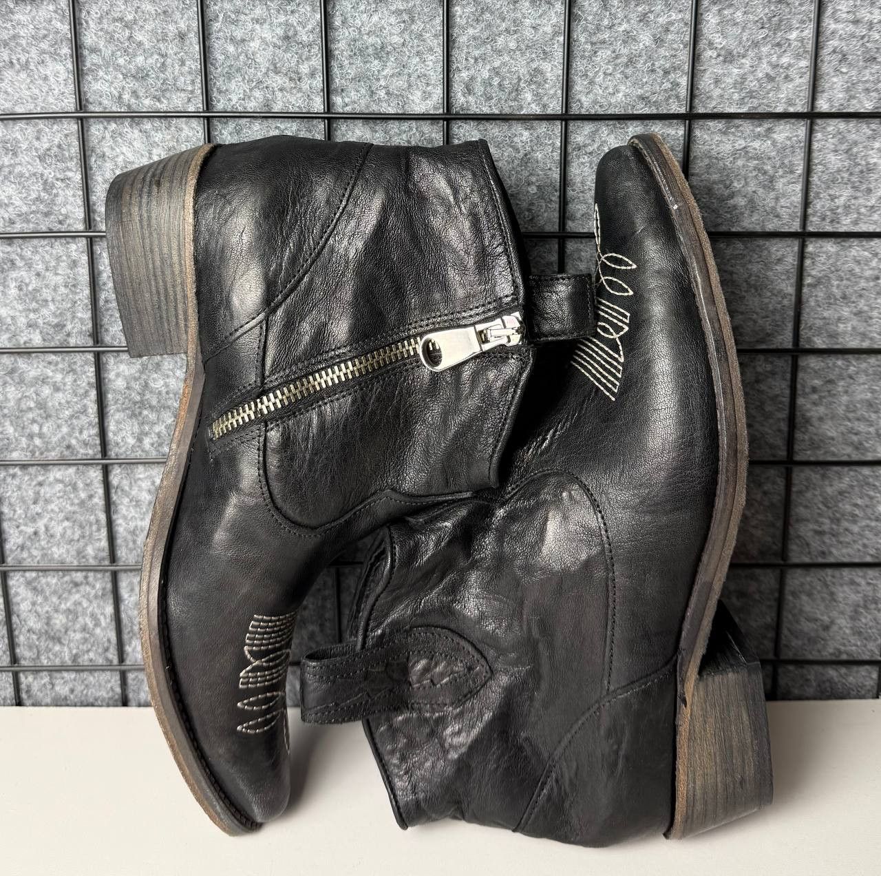 Leather Ovye Leather Western Boots womans Size US 8 / IT 38 - 4 Thumbnail