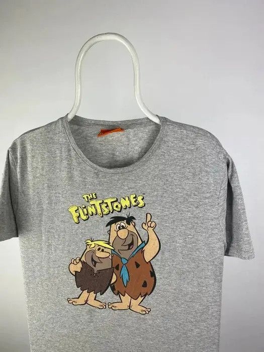 Anime Flintstones T-shirt anima movie size XLarge grey band tee Size US XL / EU 56 / 4 - 3 Thumbnail