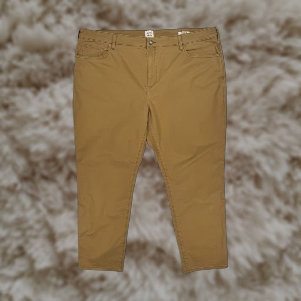 Flint And Tinder 365 Everyday Pants Mens 5-Pocket Chino Casual Regular Size 44x30 Brown Mint Condition Mens