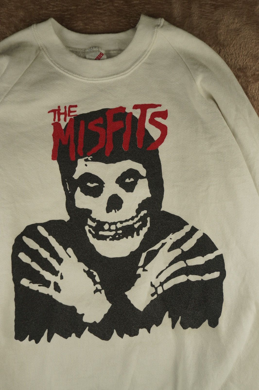Band Tees Vtg 90s Misfits Big Logo Sleeve Rock Band Mens Crew Metal Size US XL / EU 56 / 4 - 1 Thumbnail