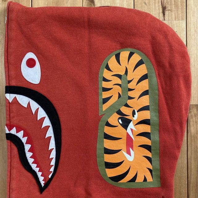 Bape BAPE Red camo Shark Full Zip Hoodie a bathing ape Size US XL / EU 56 / 4 - 5 Thumbnail