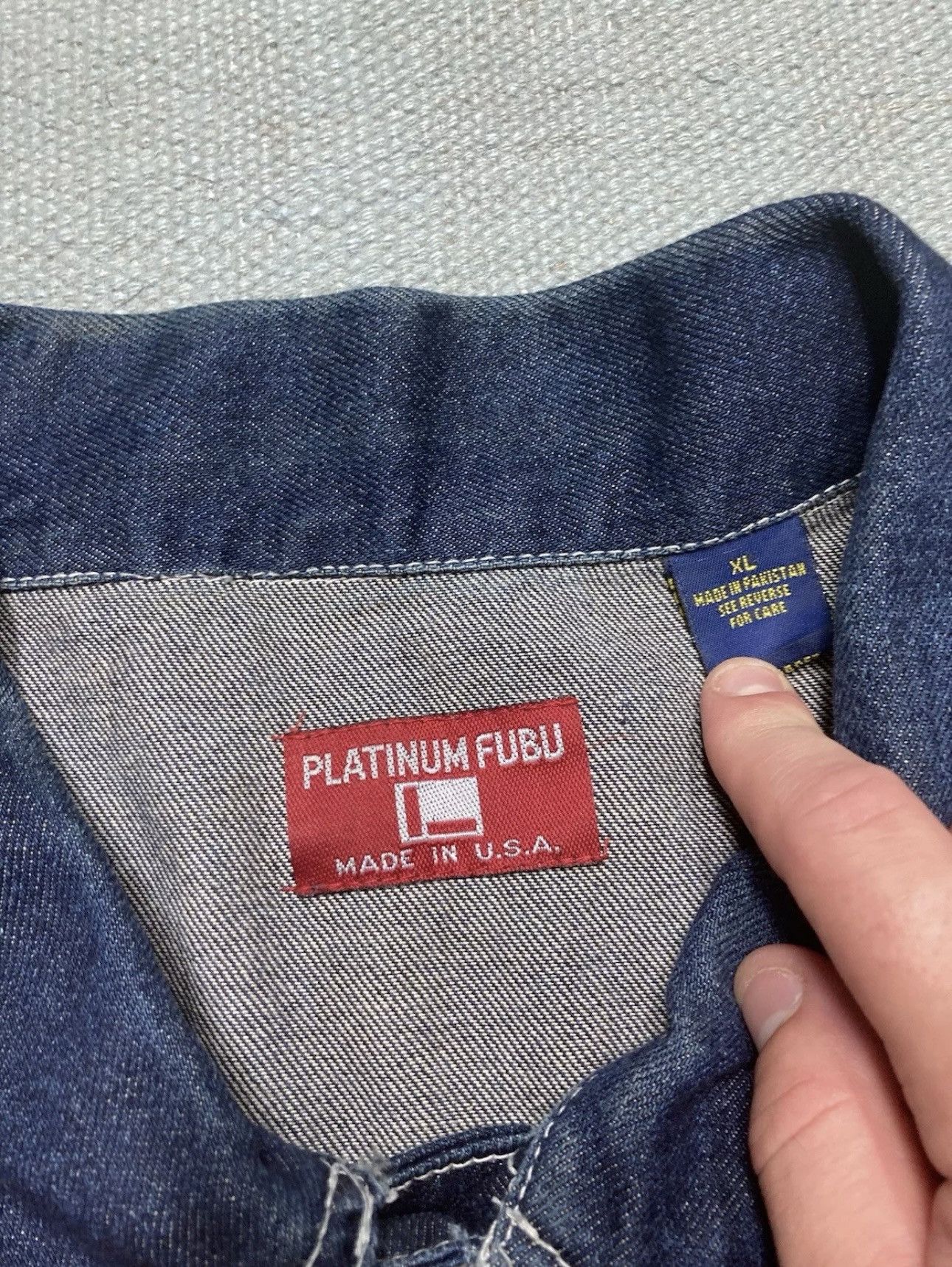 Fubu Vintage FUBU Fat Albert Denim Jacket Size US XL / EU 56 / 4 - 5 Thumbnail