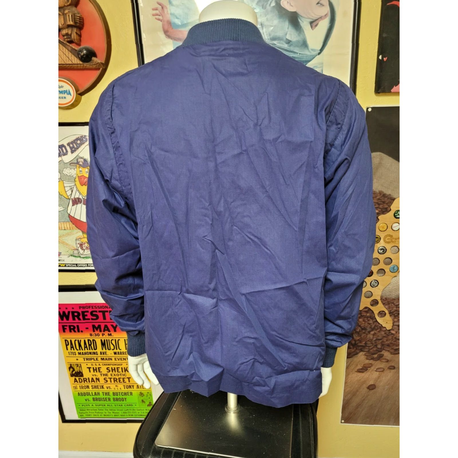 Vintage VTG Sahara Pioneer Windbreaker Jacket Full Zip 80s Blue Large Mens Jacket Size US L / EU 52-54 / 3 - 4 Thumbnail