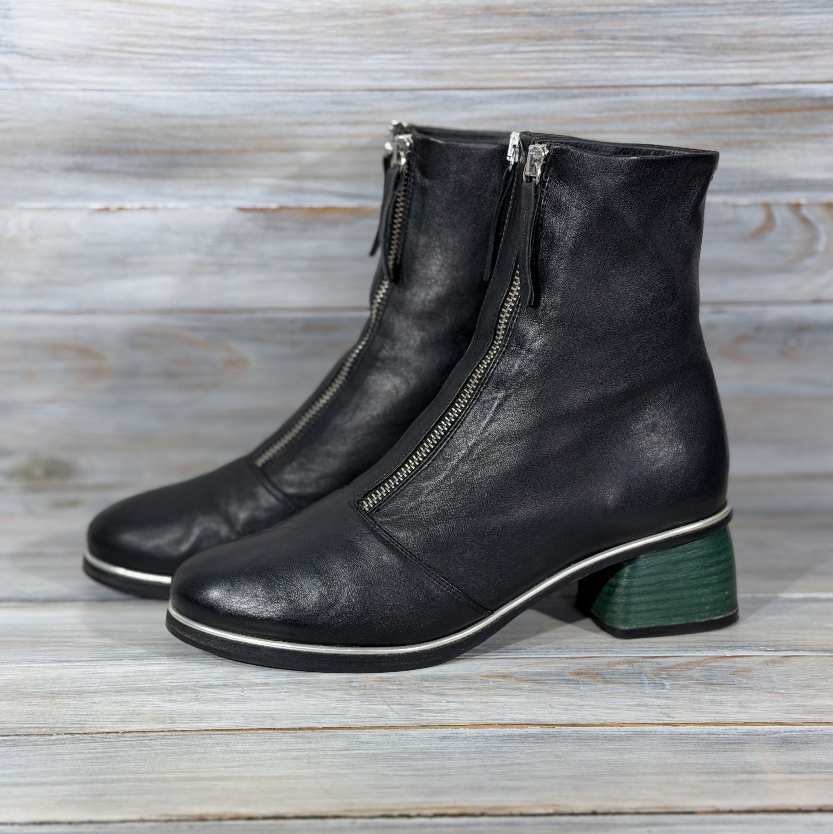 Halmanera HALMANERA Heels Leather Boots Handmade In Italy Luxury Brand Size US 8 / IT 38 - 17 Thumbnail