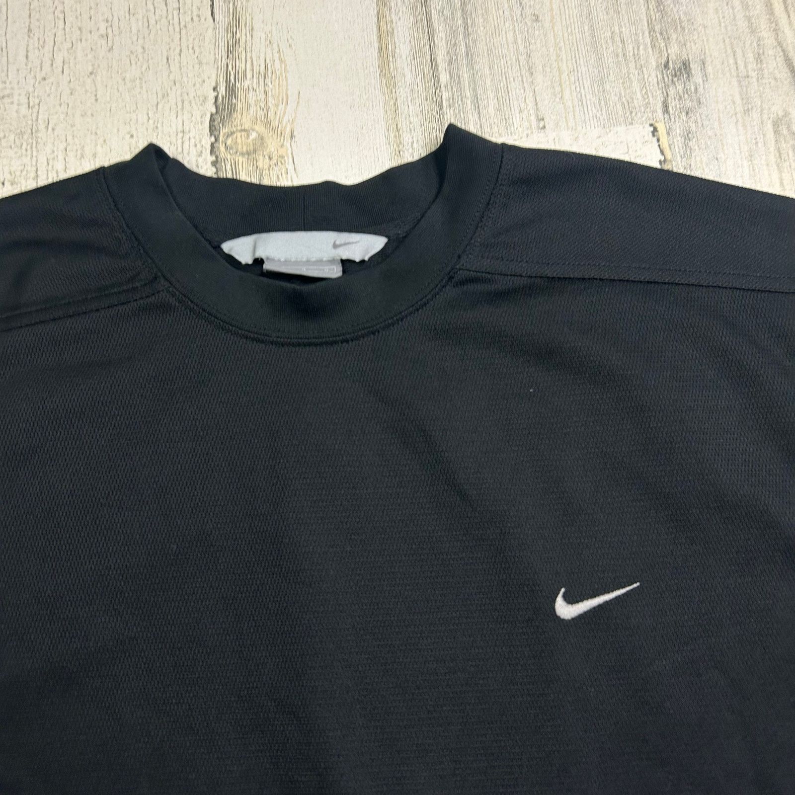 Nike × Vintage Vintage Y2K Nike Black Polyester Long Sleeve Shirt Size US L / EU 52-54 / 3 - 2 Thumbnail