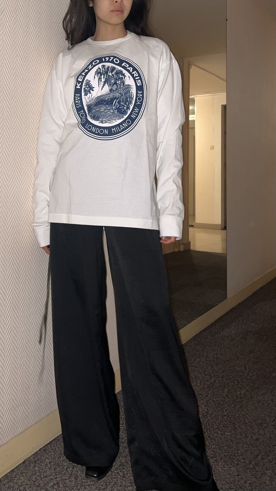 Kenzo Pull Kenzo new white and blue Size US M / EU 48-50 / 2 - 7 Thumbnail