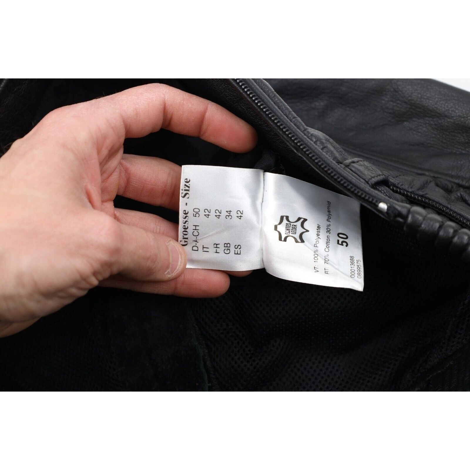 BMW × Vintage Vintage BMW Mens Distressed Leather Motorcycle Riding Pants Size US 34 / EU 50 - 11 Thumbnail