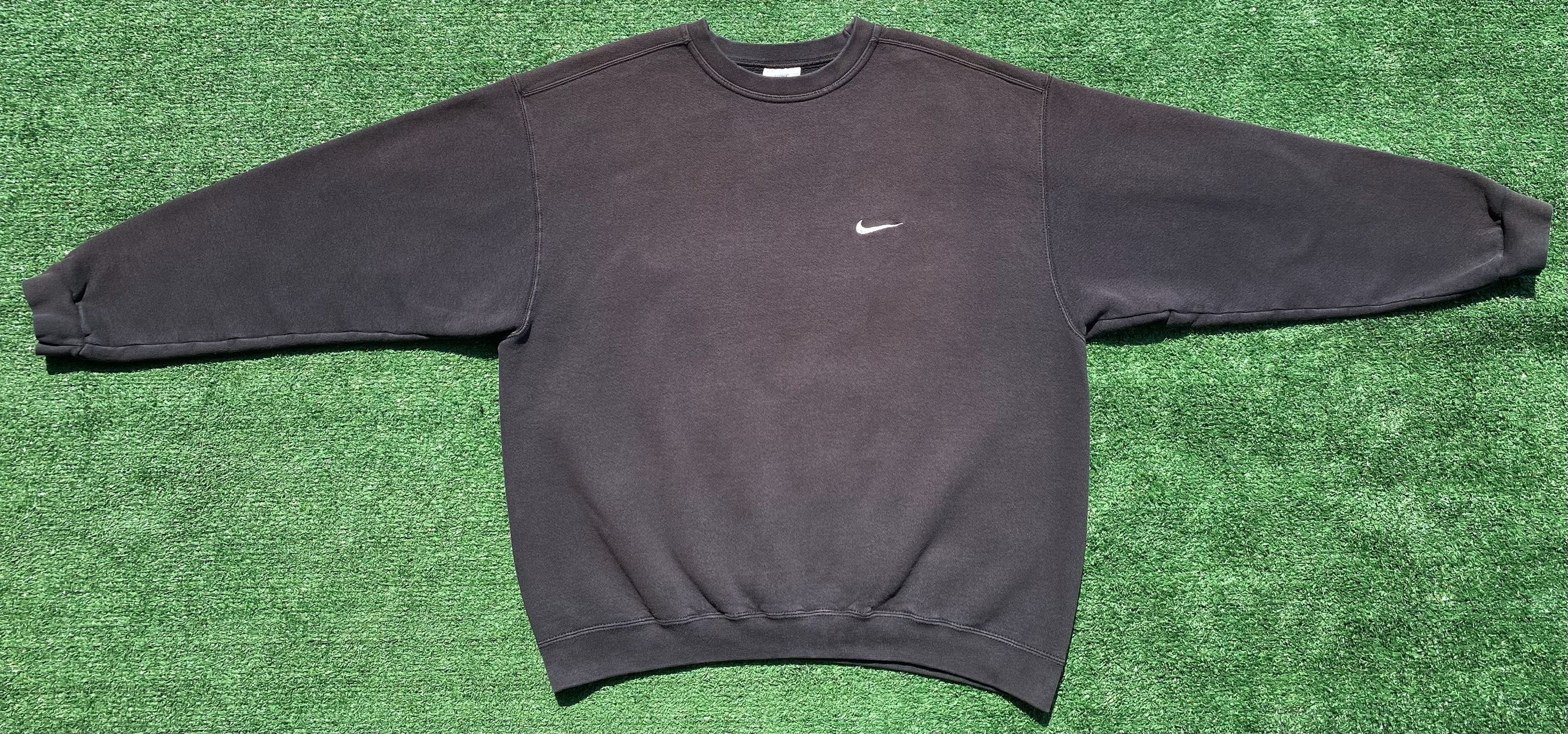 Nike 90’s Nike Swoosh White Tag Black Sweatshirt XL USA Made Size US XL / EU 56 / 4 - 2 Thumbnail