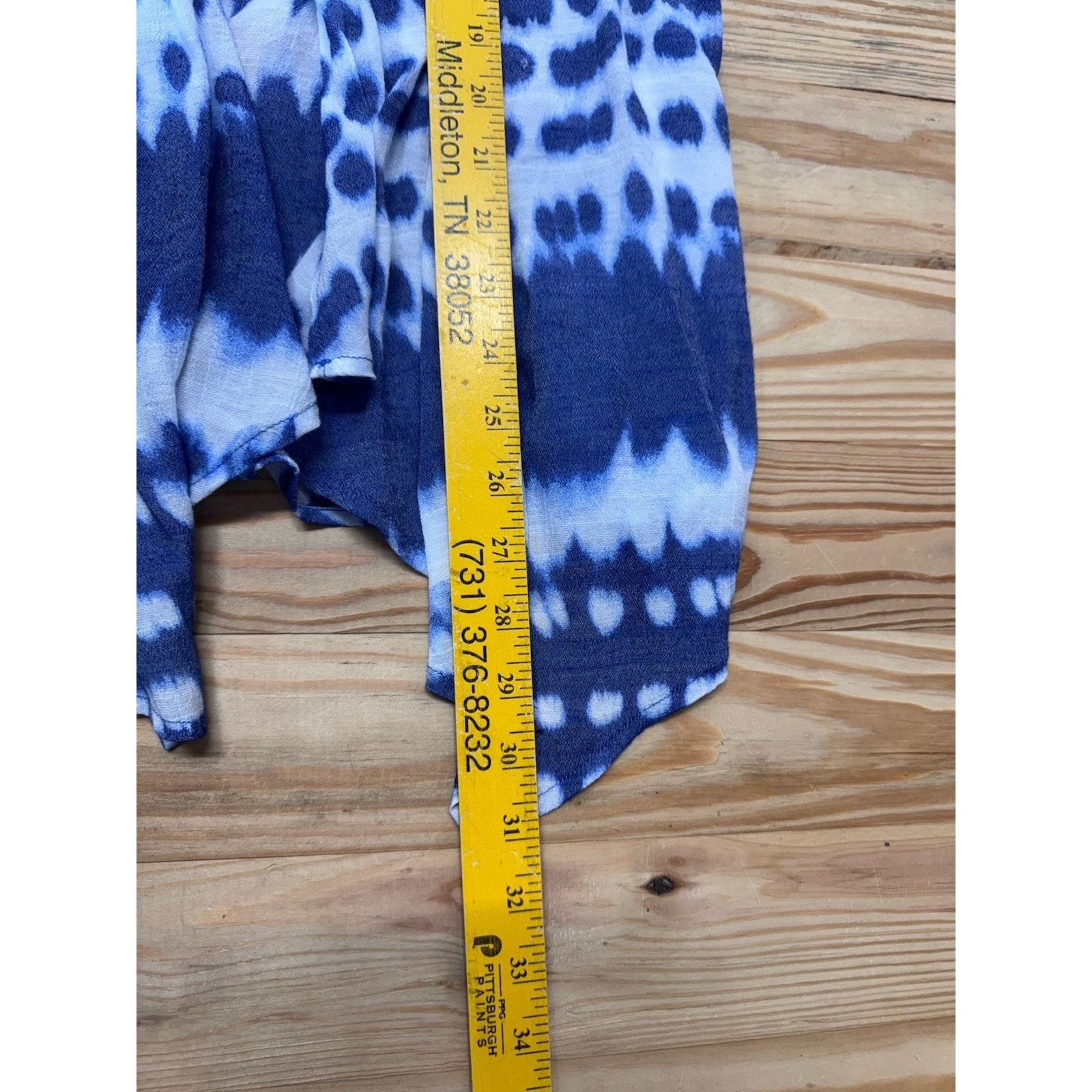 Other Brina & Em Women’s Blue & White Tie Dyed Cover Up Size Large Size L / US 10 / IT 46 - 7 Thumbnail