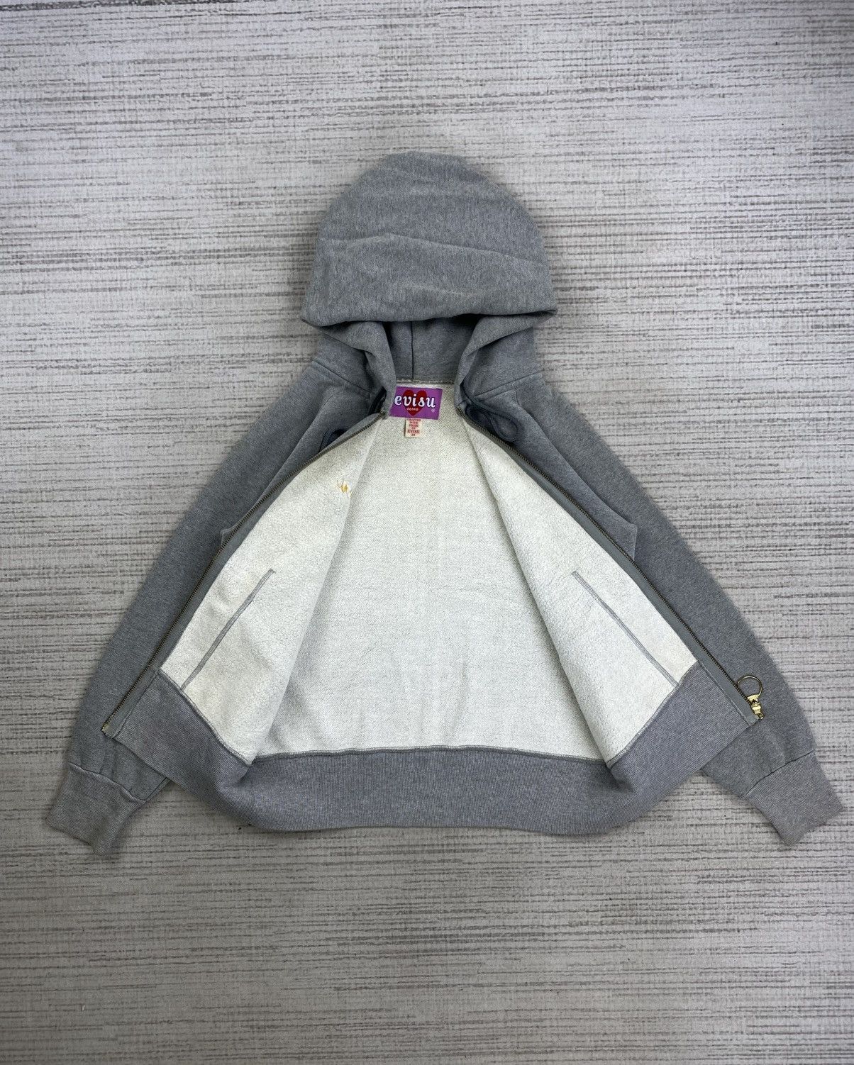 Evisu × Japanese Brand × Vintage Vintage Evisu Embroidery Logo Zipper Hoodie Size US S / EU 44-46 / 1 - 6 Thumbnail