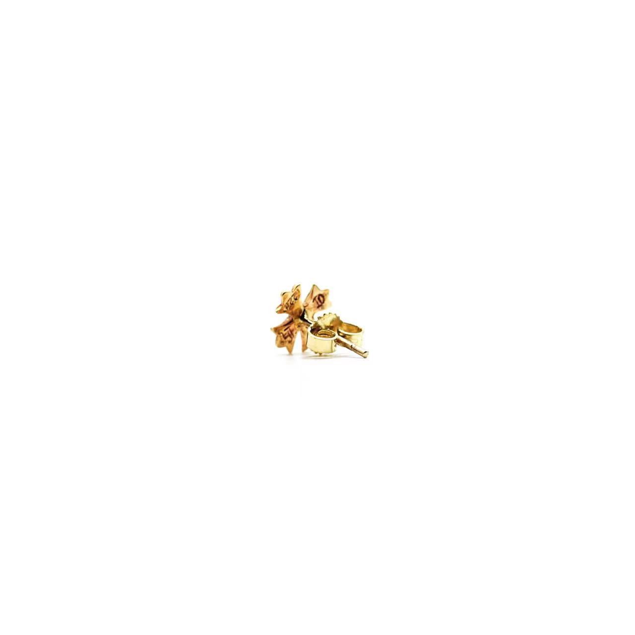 Chrome Hearts Chrome Hearts 22K Gold Diamond Plus Earring Stud Size ONE SIZE - 3 Thumbnail