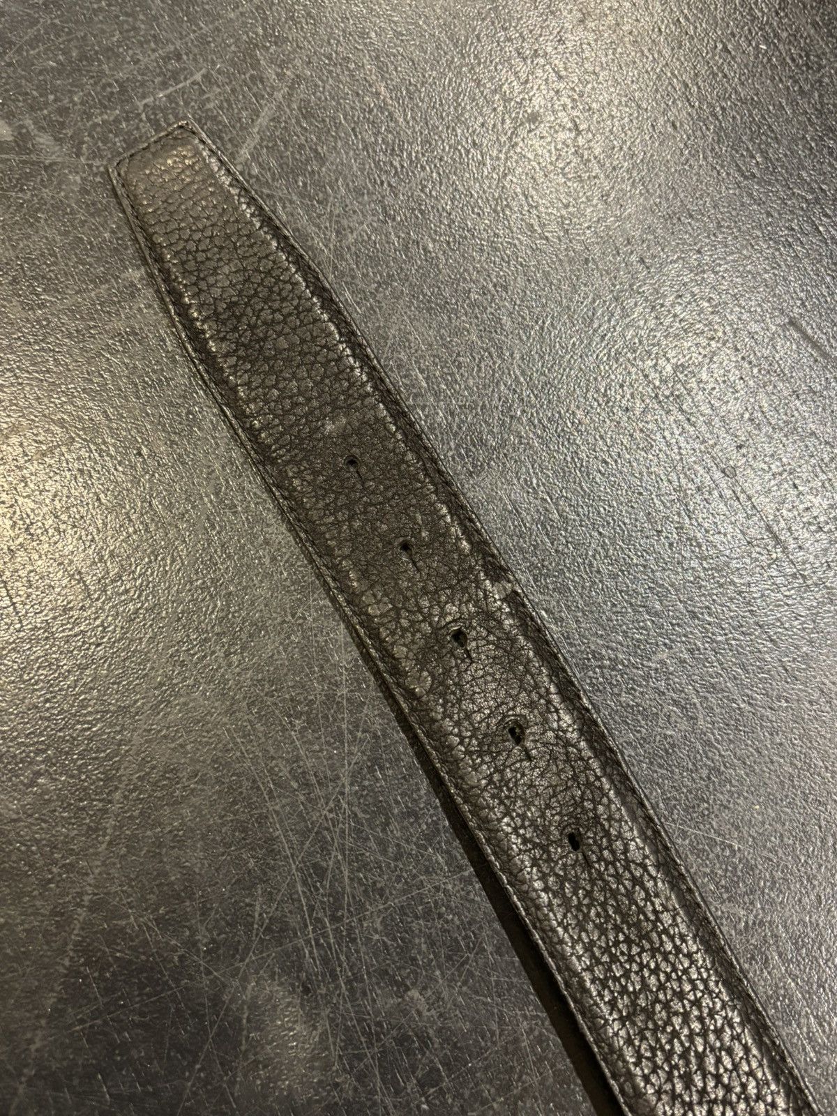 Dolce & Gabbana Dolce & Gabbana Leather Belt - Gold/Black Size 36 - 4 Thumbnail