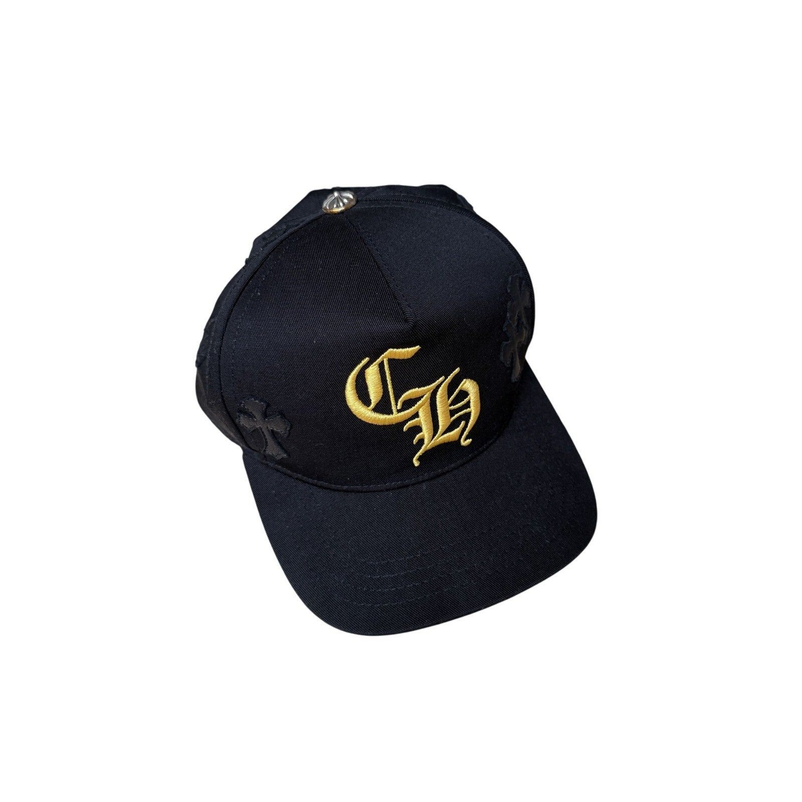 Chrome Hearts chrome hearts black and yellow patch hat Size ONE SIZE - 2 Thumbnail