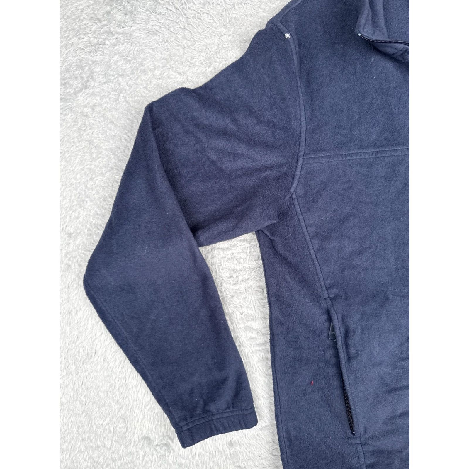 Vintage Columbia Fleece Jacket Women Medium Navy Blue Full Zip Outdoor XM3572 Jacket Size M / US 6-8 / IT 42-44 - 6 Thumbnail