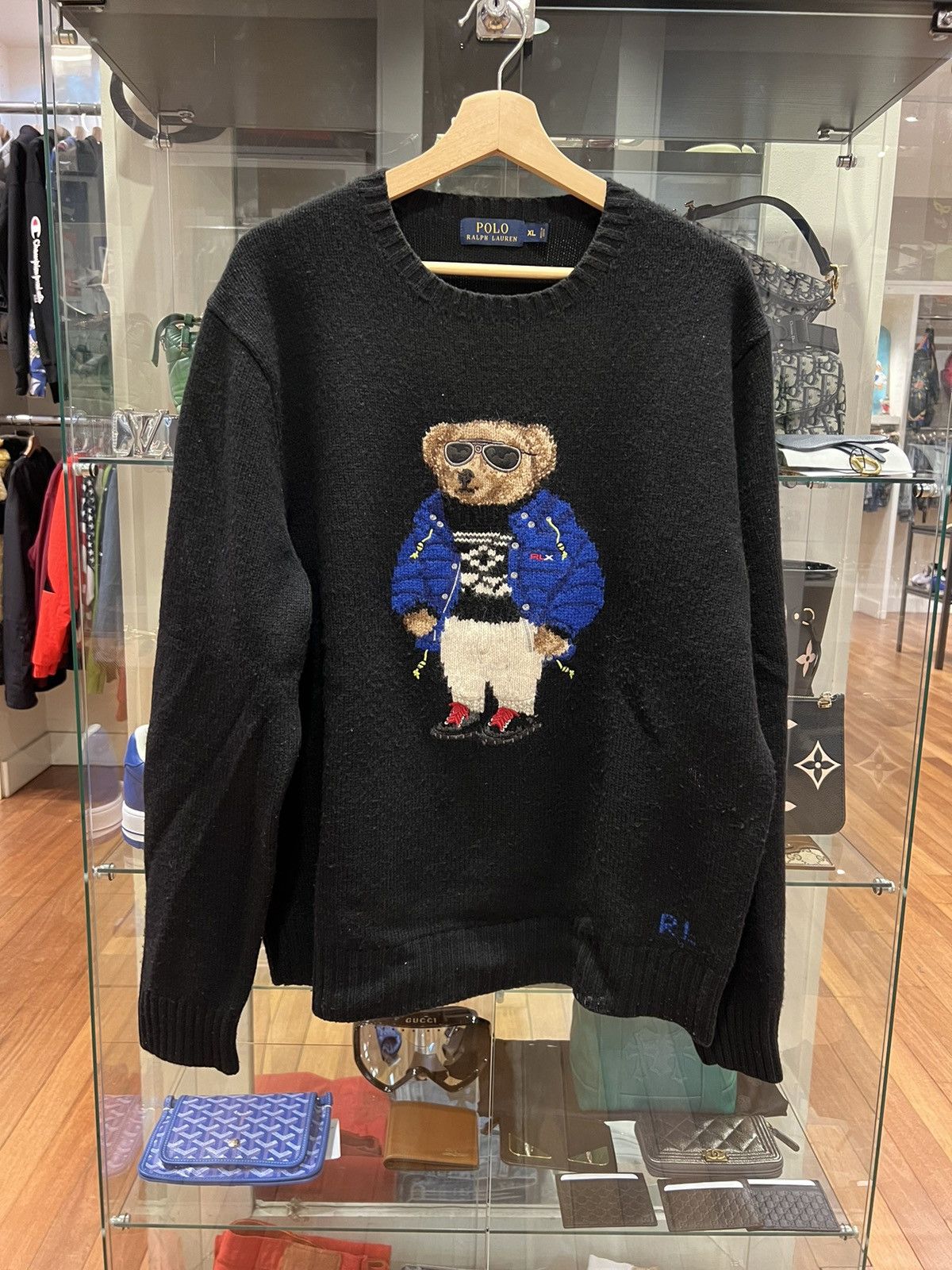 Polo Ralph Lauren Polo Ralph Lauren Polo Bear RLX Ski Black Knit Size US XL / EU 56 / 4 - 1 Thumbnail