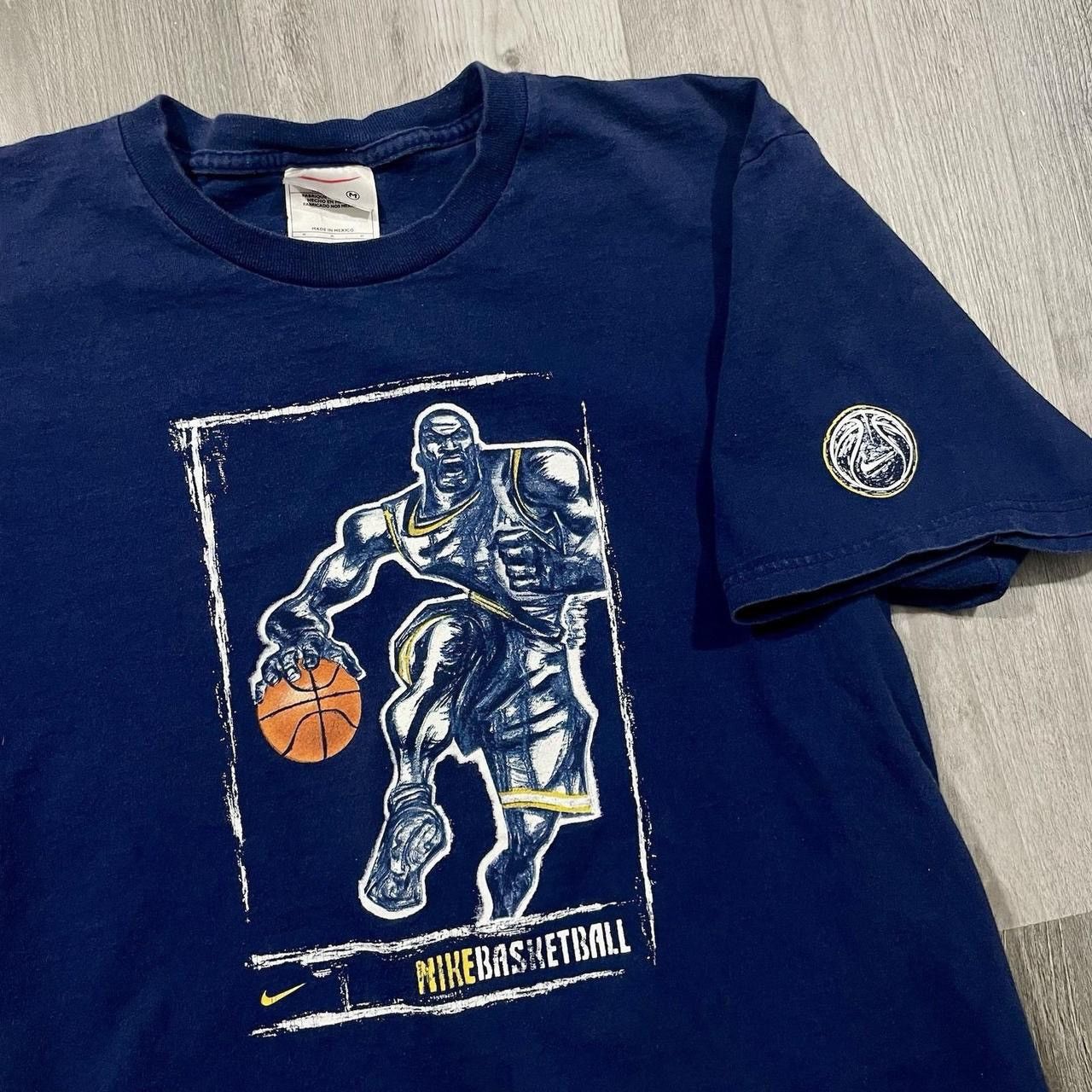 NBA × Nike × Vintage Vintage 90’s Nike Basketball White Tag T-Shirt Size US M / EU 48-50 / 2 - 3 Thumbnail