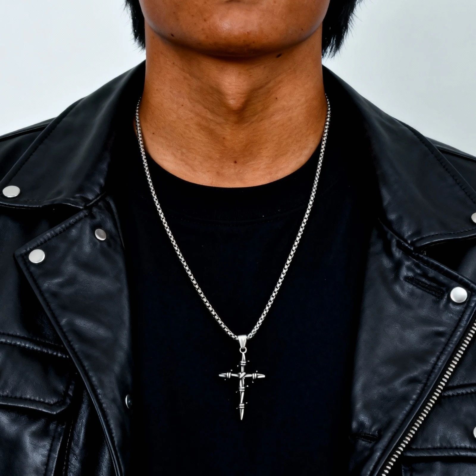 Jewelry Thorn Cross Necklace Size ONE SIZE - 3 Thumbnail