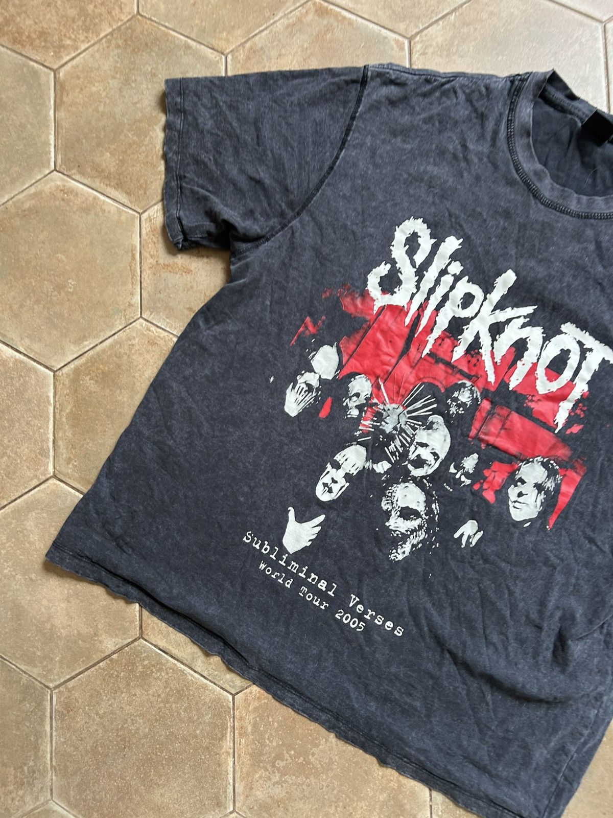 Slipknot Y2K Slipknot Faded Masks Tee Size US L / EU 52-54 / 3 - 3 Thumbnail