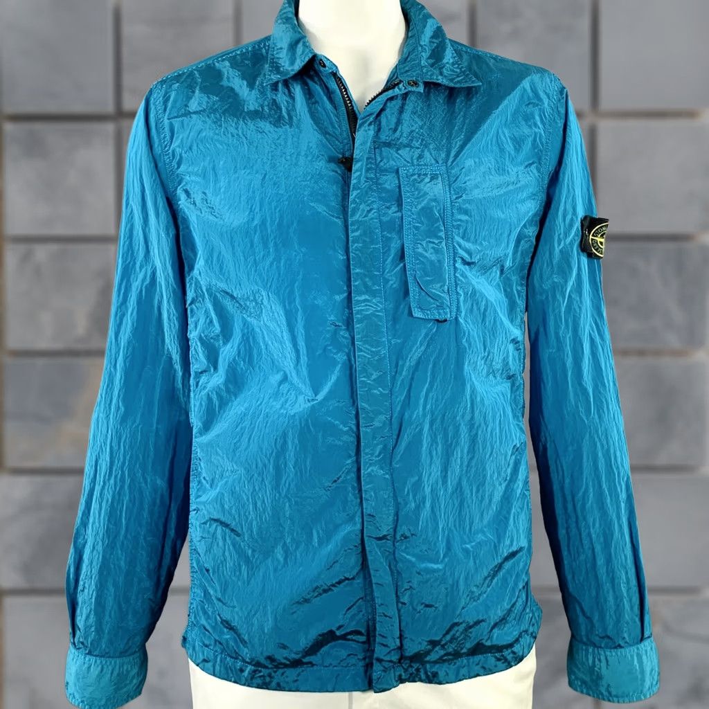 Stone Island STONE ISLAND Jacket XXL Aqua Polyamide Windbreaker Mens Size US XXL / EU 58 / 5 - 1 Thumbnail