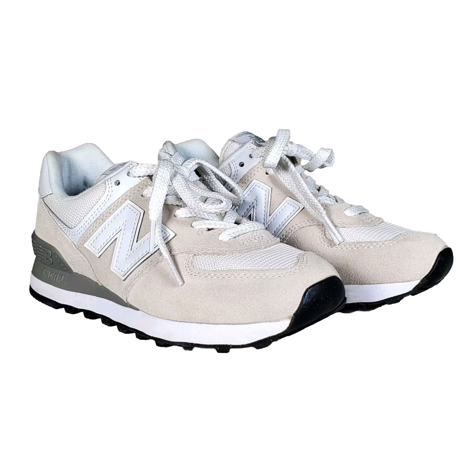 New Balance New Balance 574 Core Sneakers WL574EVW Nimbus Cloud / White Womens US 6.5 B Size US 7 / IT 37 - 2 Thumbnail