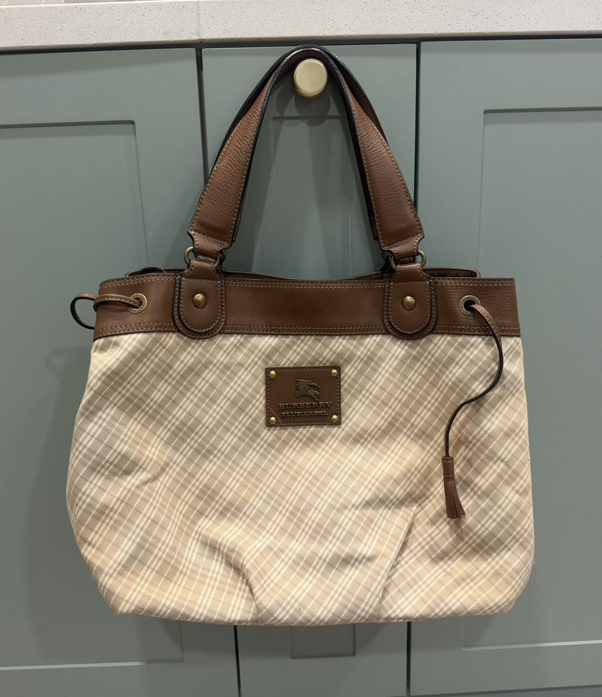 Burberry Burberry Blue Label Brown Leather Shoulder Bag Size ONE SIZE - 15 Thumbnail