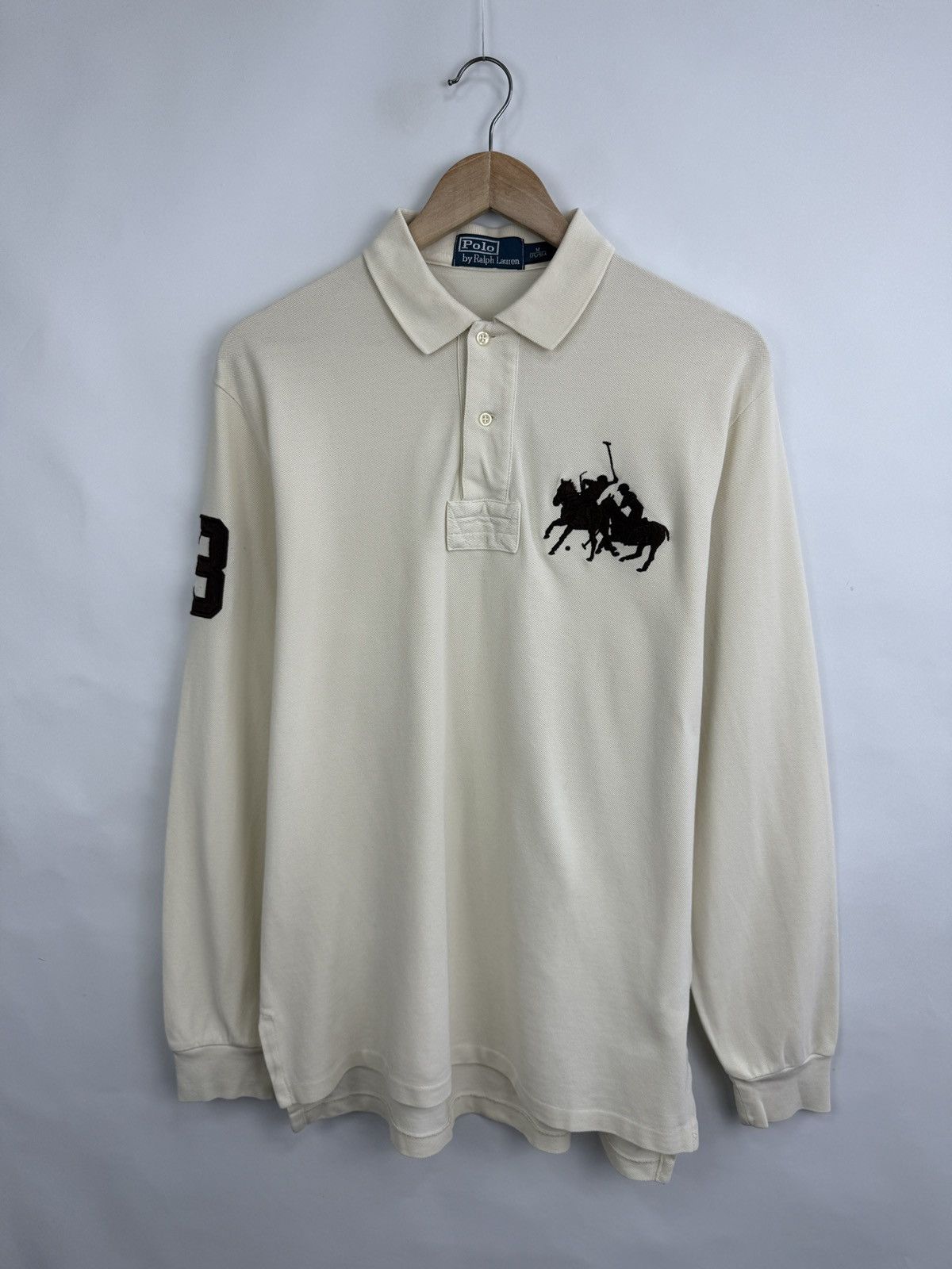 Ralph Lauren 🇺🇸 Vintage 90s Ralph Lauren Polo Long Sleeve Retro Rare Size US M / EU 48-50 / 2 - 3 Thumbnail
