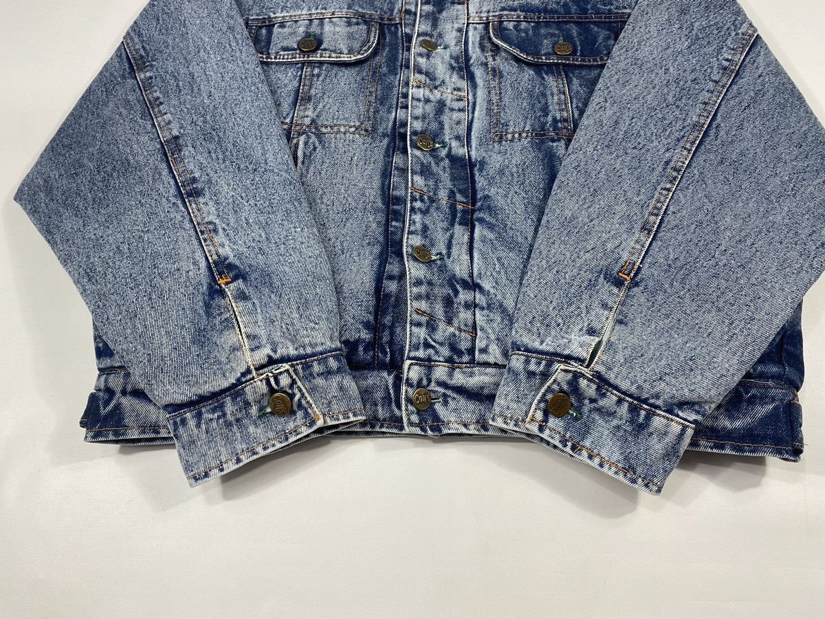 Vintage 🔥LASTDROP🔥 Vintage 90s Baggy Oversized Sherpa Denim Jacket Size US L / EU 52-54 / 3 - 5 Thumbnail