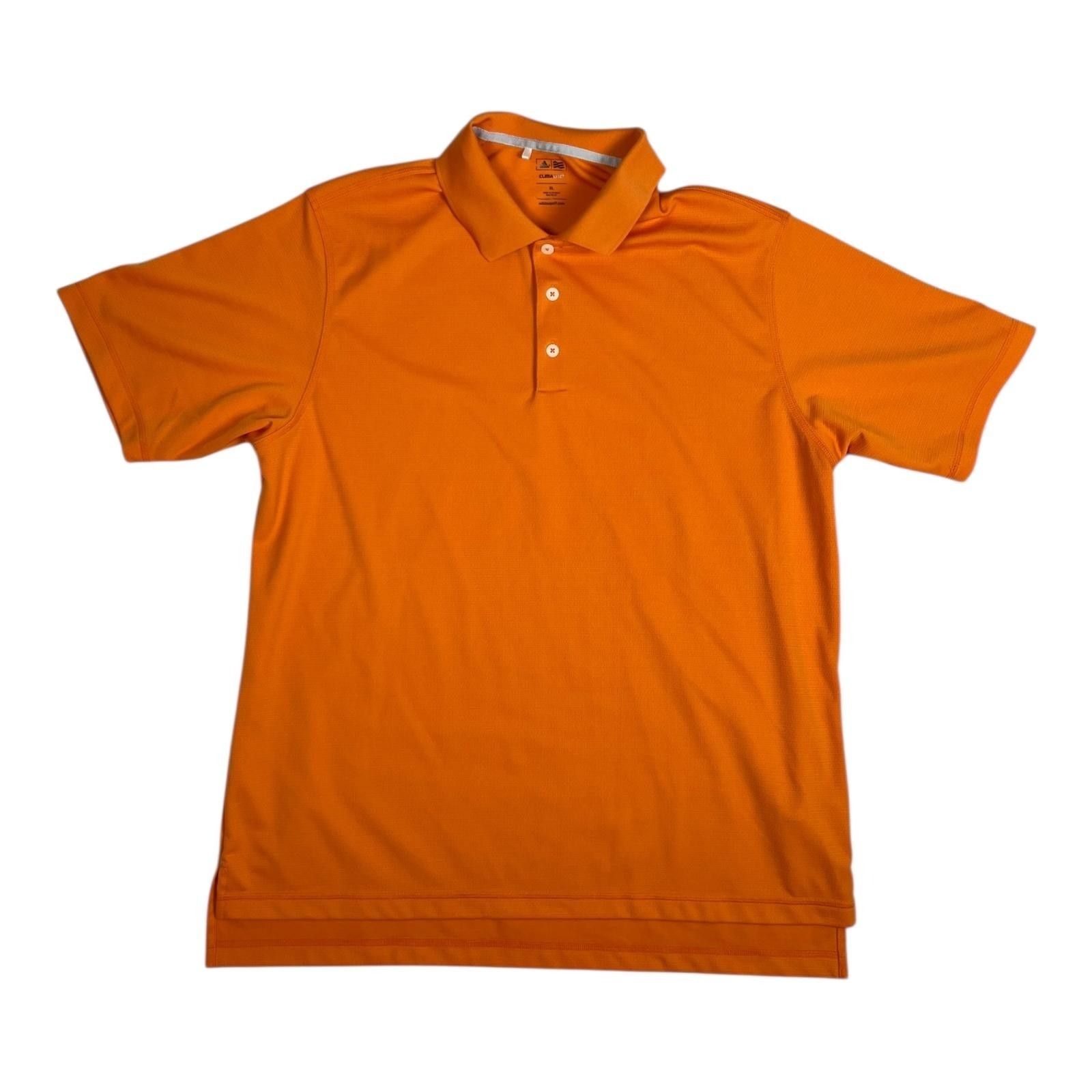 Adidas Adidas Climalite Polo Shirt Mens XL Orange Golf Moisture Wic Size US XL / EU 56 / 4 - 1 Thumbnail