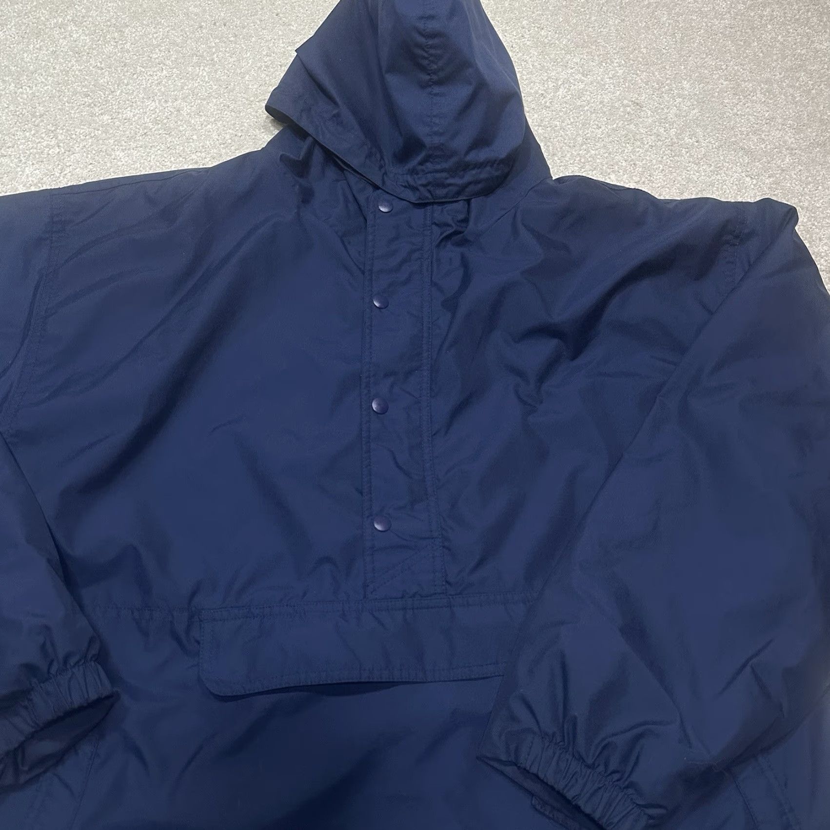 Gap VINTAGE Gap Anorak Hooded Jacket Men’s XL Navy Blue 90s Taiwan Regular Mid-Length Nylon Zip Hoodie Size US XL / EU 56 / 4 - 5 Thumbnail