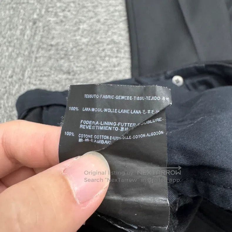 Saint Laurent Paris Saint Laurent Paris Black Wool Casual Trousers Size US 32 / EU 48 - 4 Thumbnail