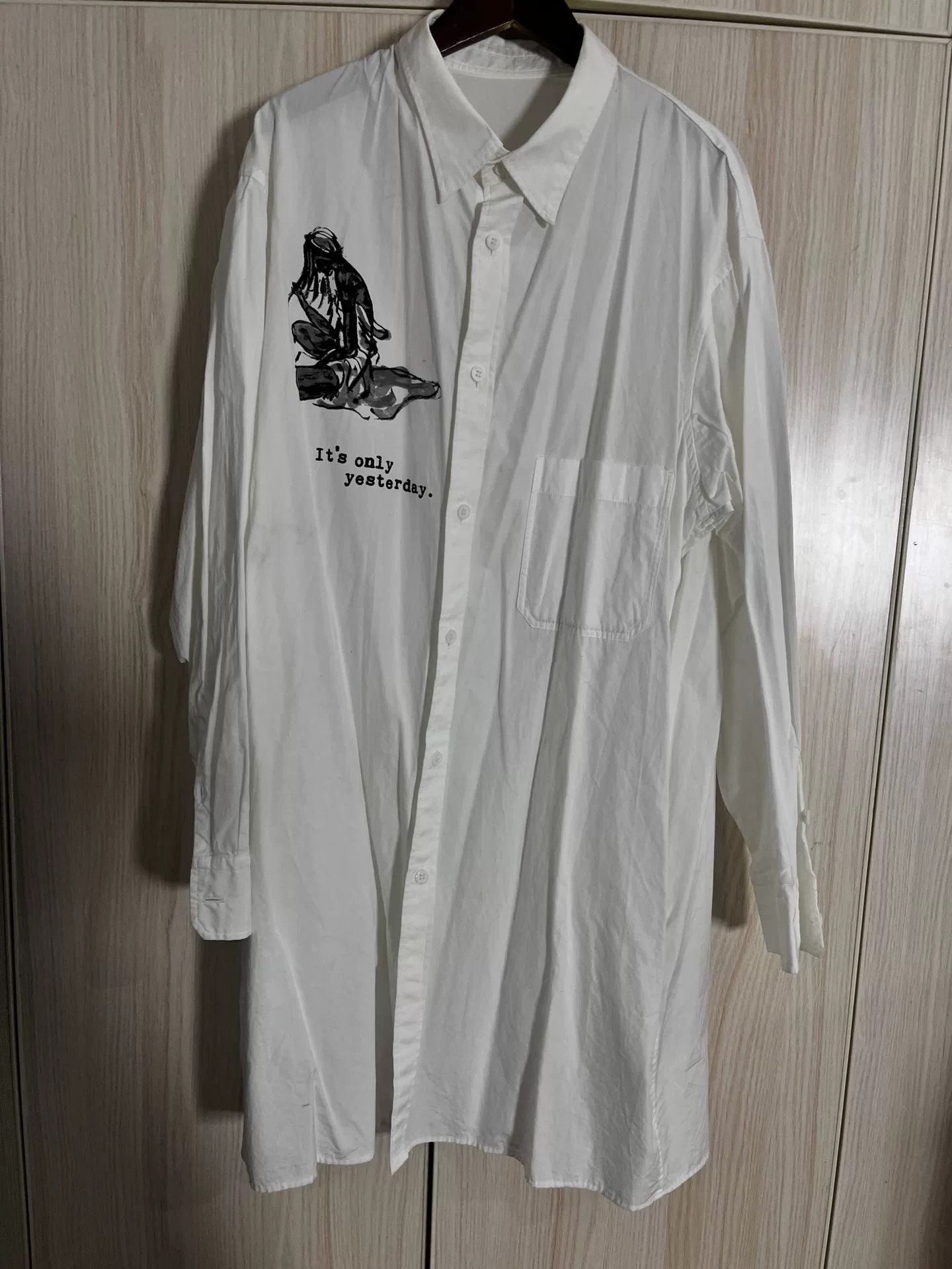 Yohji Yamamoto Yohji Yamamoto 19ss Portrait Pattern Shirt Size US M / EU 48-50 / 2 - 1 Thumbnail