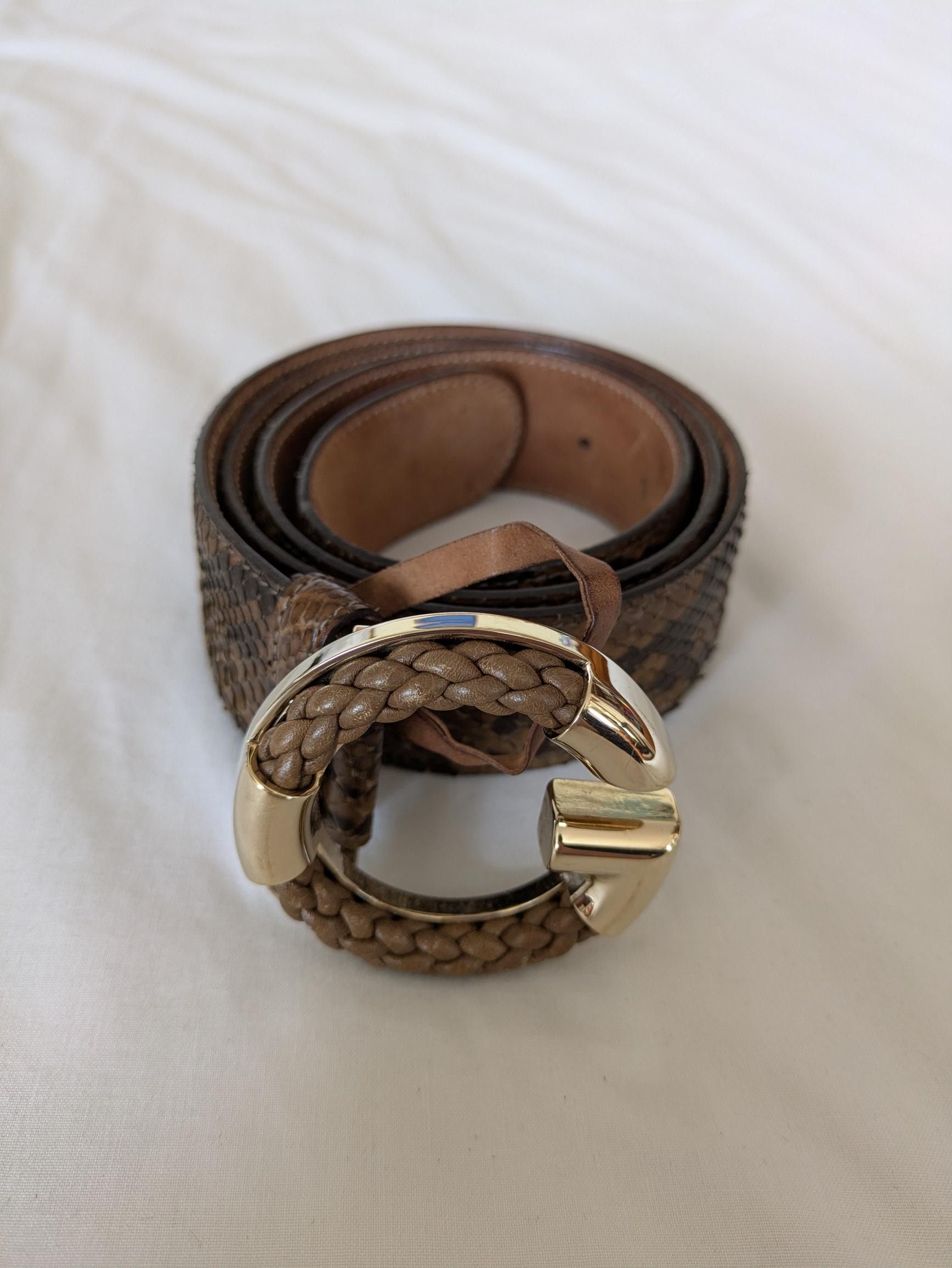 Gucci Gucci Snakeskin belt Size 36" fits a 32" waist Size 36 - 3 Thumbnail