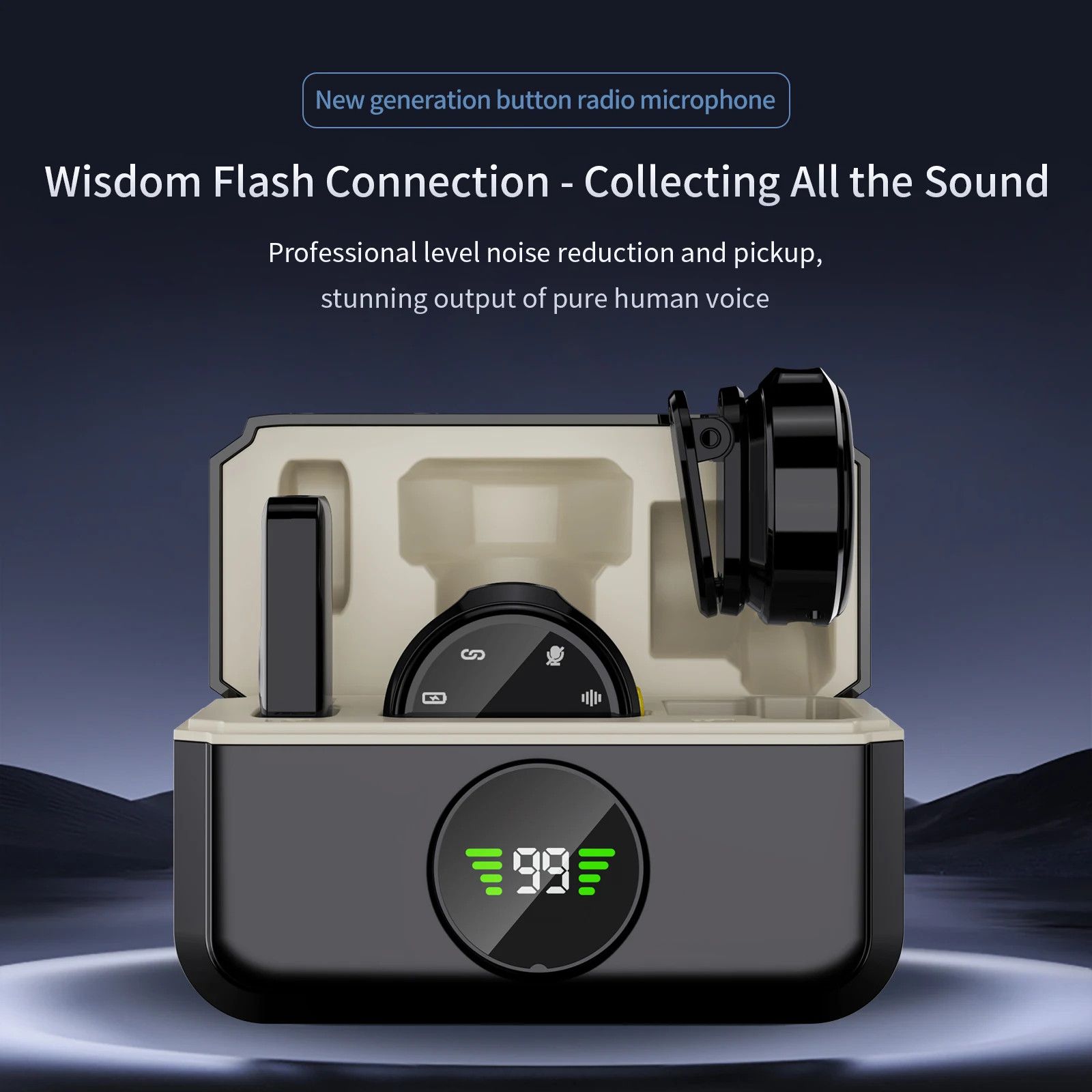 Other Wireless Lavalier Microphone Dual Omnideirectional Lavalier Size ONE SIZE - 2 Thumbnail