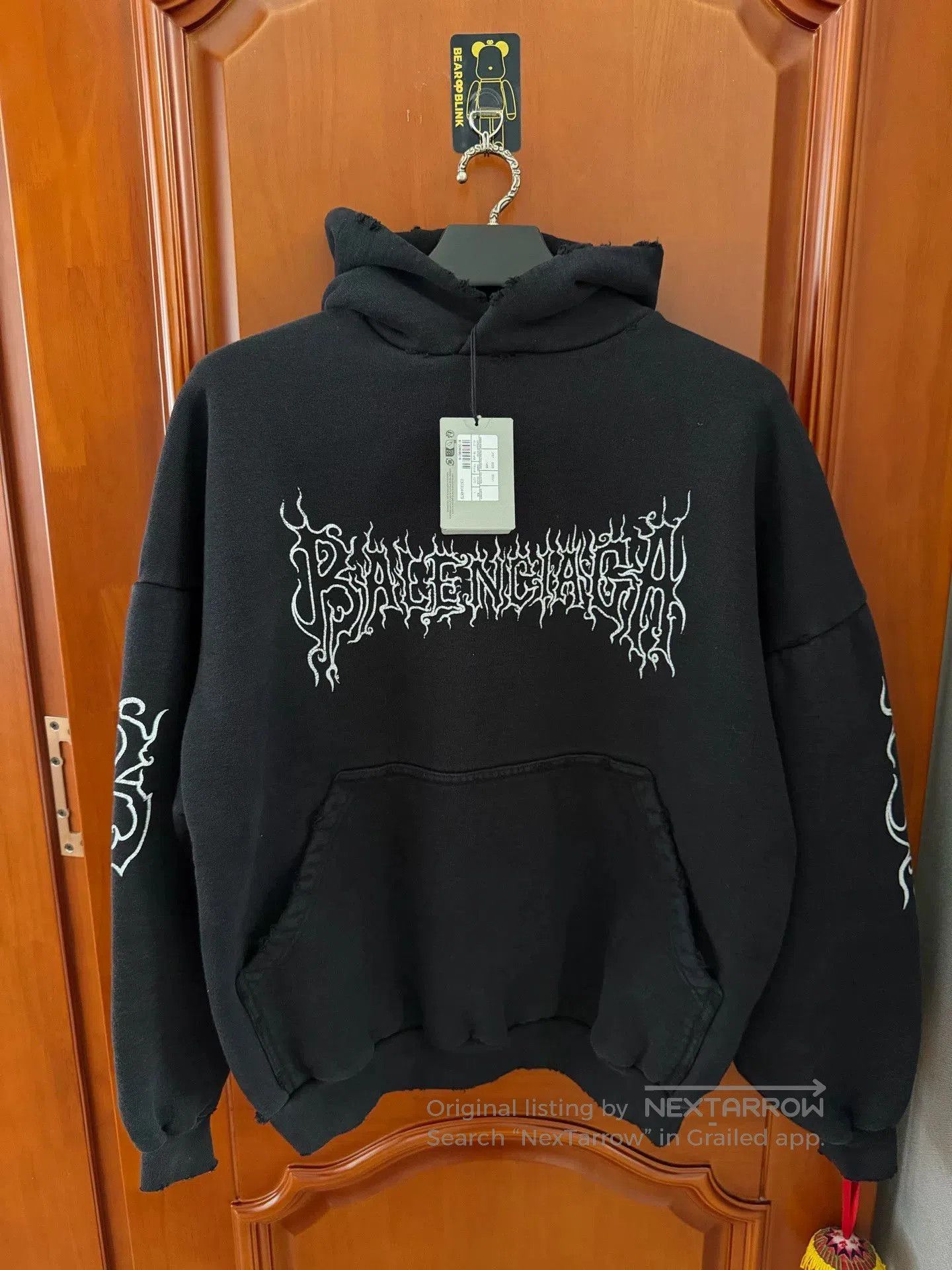 Balenciaga balenciaga black flame graphic hoodie. Size US S / EU 44-46 / 1 - 1 Thumbnail