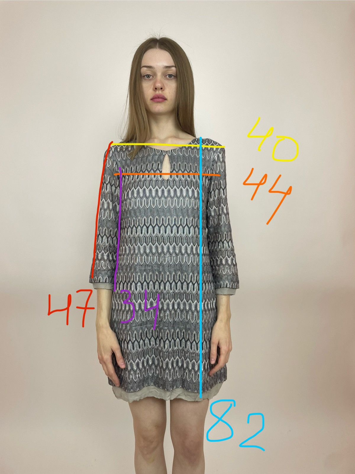 Japanese Brand ana alcazar dress Crochet Knit Lined Womens size 38 Size XS / US 0-2 / IT 36-38 - 10 Thumbnail
