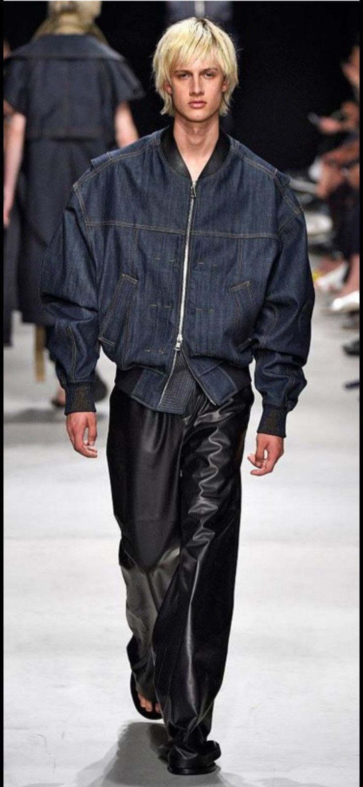Juun.J SS16 RUNWAY Bomber Denim Jacket Size US L / EU 52-54 / 3 - 2 Thumbnail