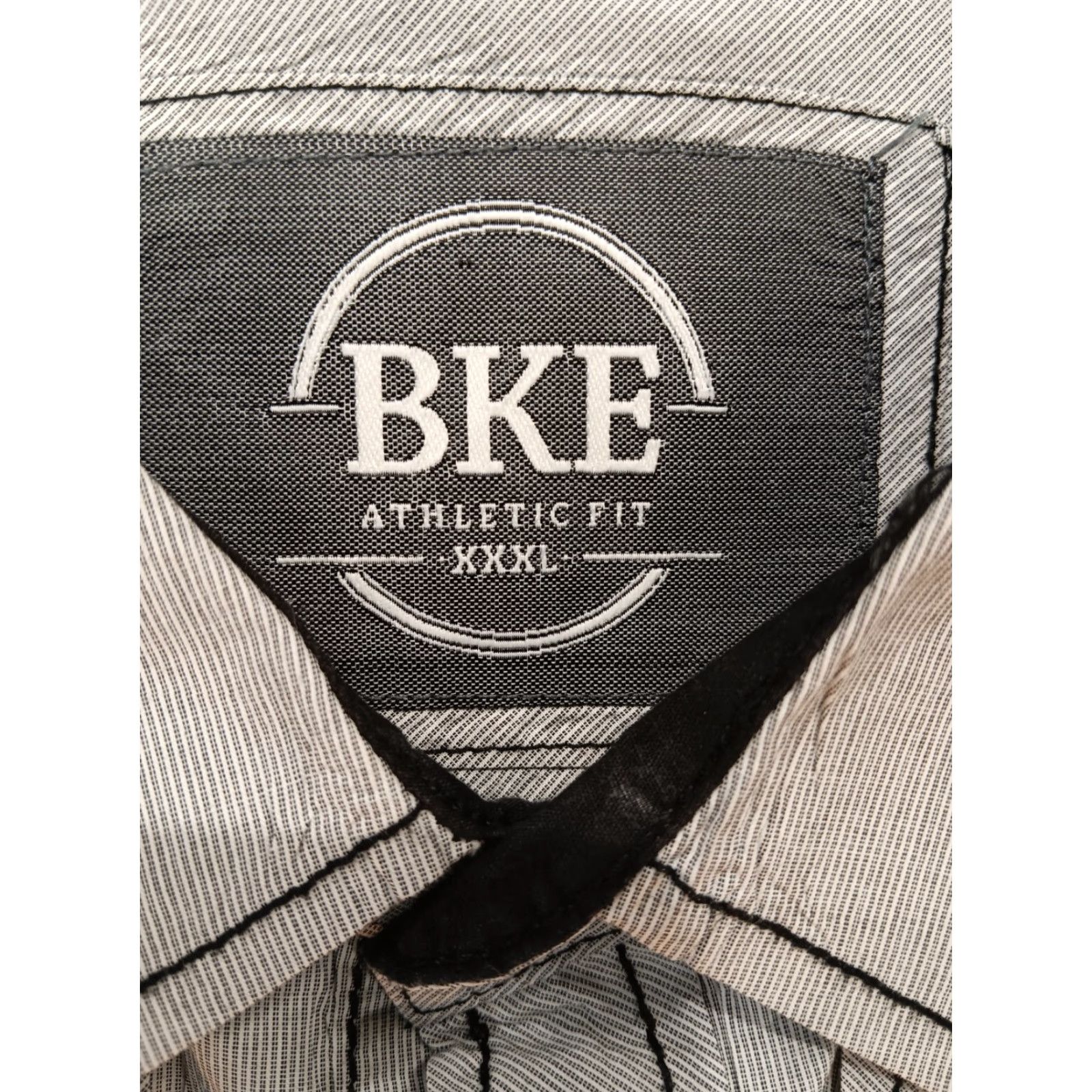 Vintage BKE Shirt Mens 3XL Gray Button Up Athletic Fit Long Sleeves 100% Cotton Western Size US XXL / EU 58 / 5 - 3 Thumbnail