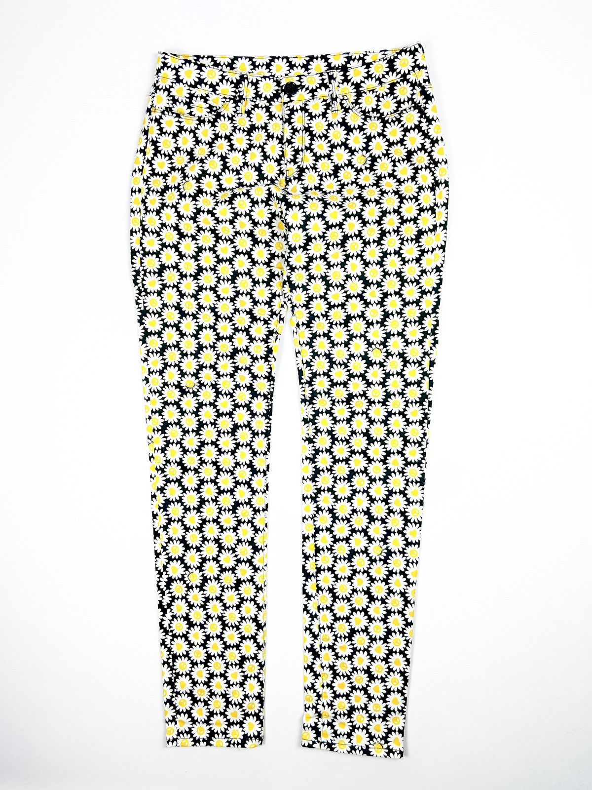 Love Moschino × Vintage Love Moschino Casual Trouser monogram flowers print pants Size 30" / US 8 / IT 44 - 1 Thumbnail