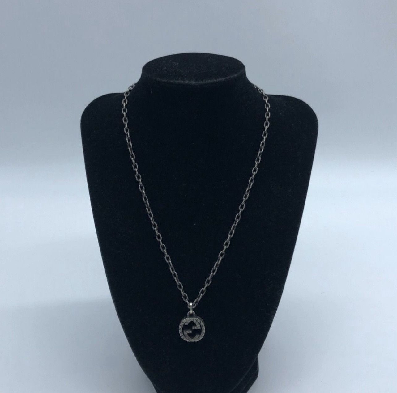 Gucci Gucci Interlocking G Pendant Necklace 925 Sterling Silver Size ONE SIZE - 1 Thumbnail