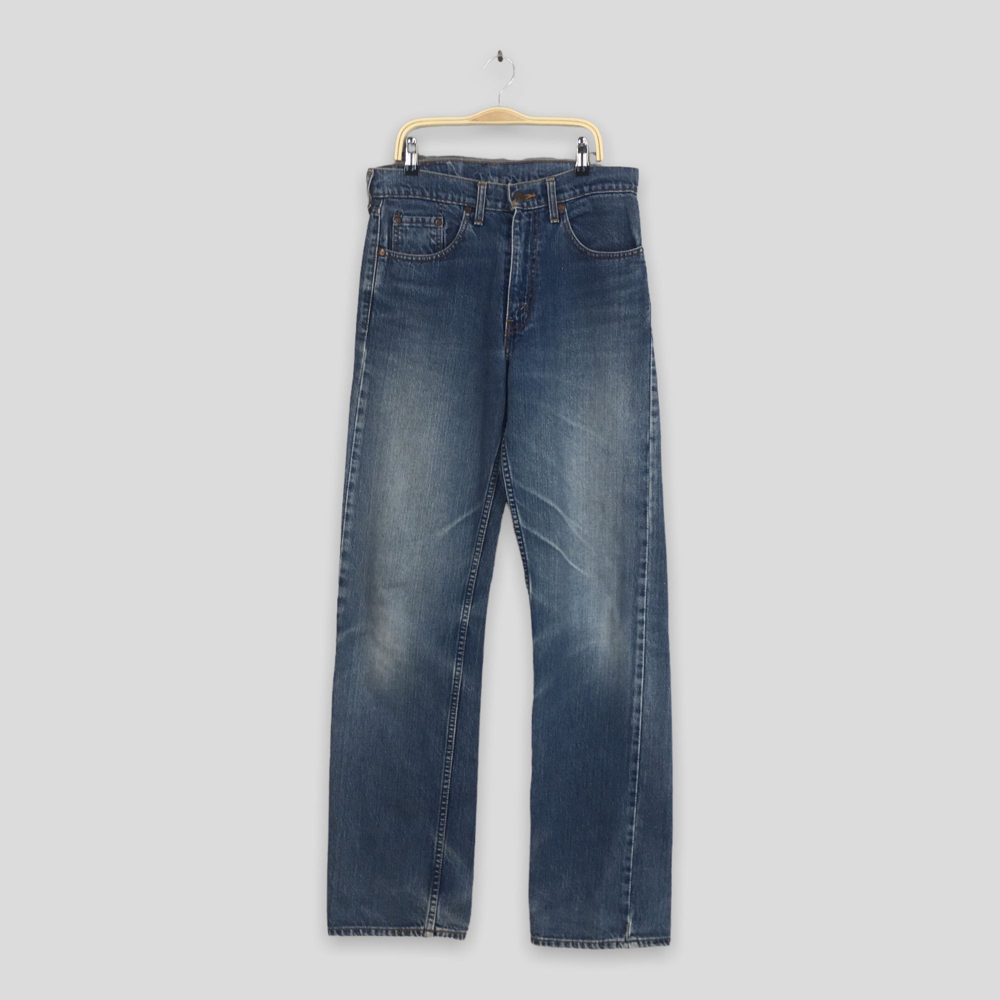 Levi's Size 30x33 Vintage 90s Levi's 512 Stonewash Blue Jeans S1978 Size US 30 / EU 46 - 1 Thumbnail