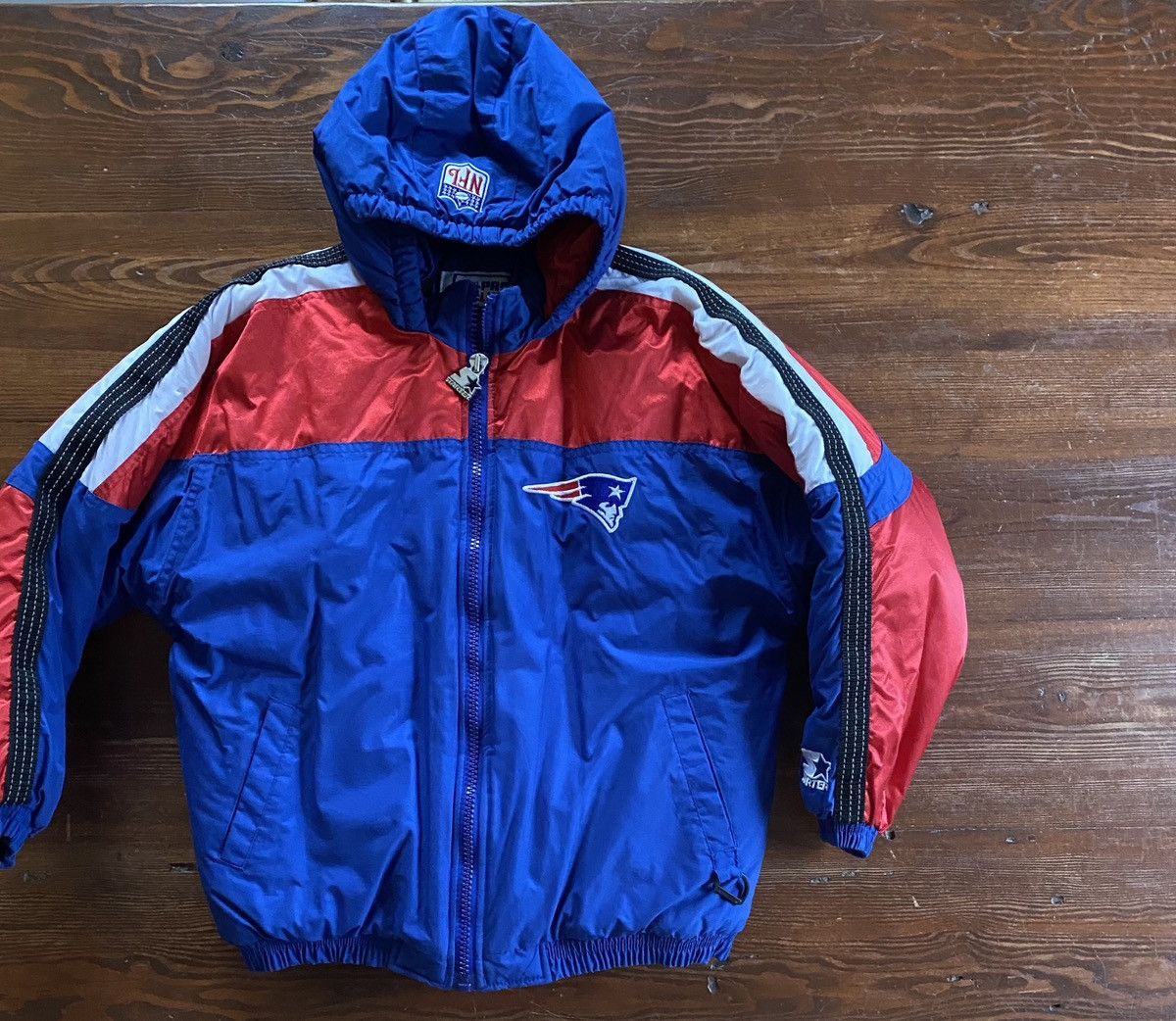 NFL × Starter × Vintage Vintage 90’s New England Patriots Starter KID’S MEDIUM Coat Size US XXS / EU 40 - 1 Thumbnail