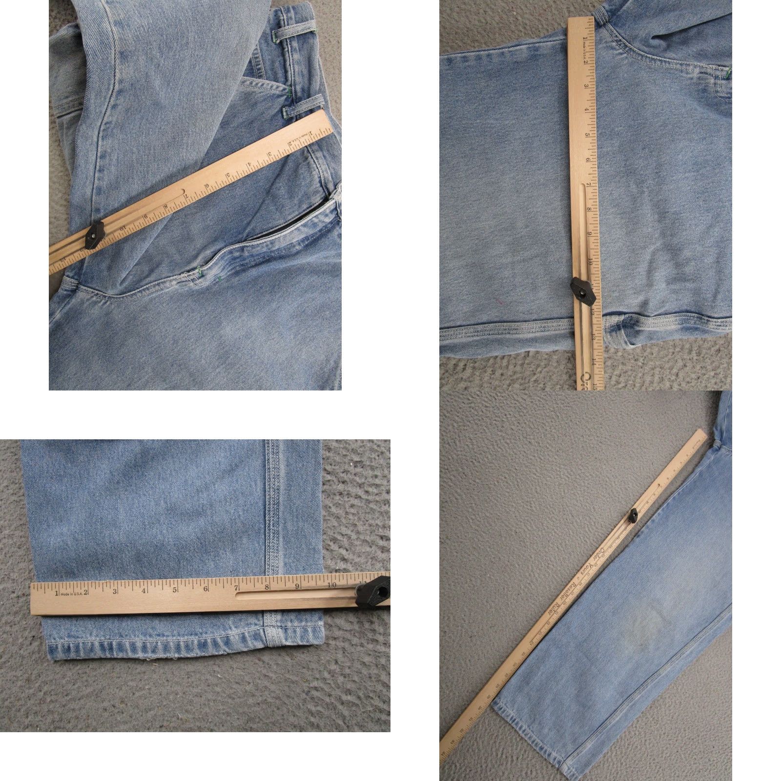 Vintage VINTAGE OshKosh B'gosh Carpenter Jeans Mens 36x30 Medium Wash Denim 5-Pocket 90s Style Size US 36 / EU 52 - 8 Thumbnail
