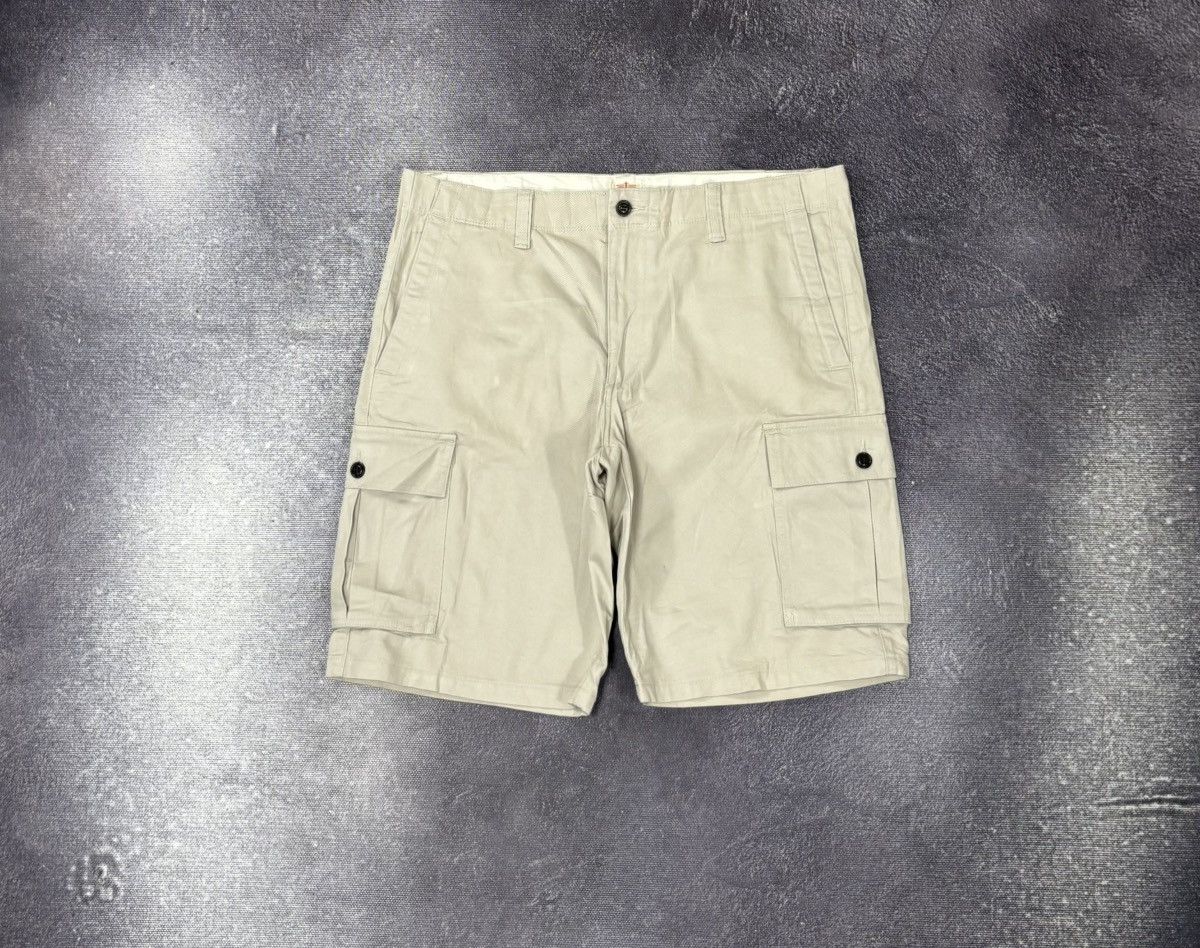 Dockers Vintage Dockers USA Cream Hype Baggy Cargo Shorts Size US 36 / EU 52 - 1 Thumbnail