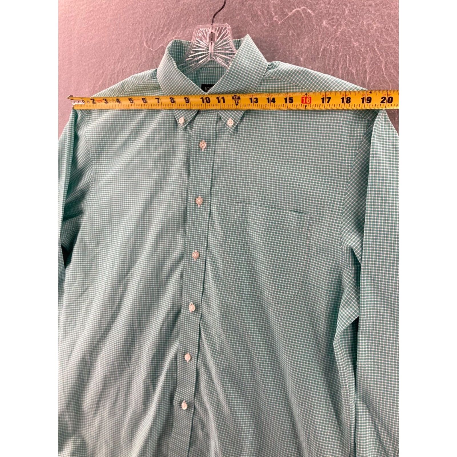 Jos. A. Bank Jos A Bank Traveler Shirt Mens Medium Mint green Size US M / EU 48-50 / 2 - 5 Thumbnail