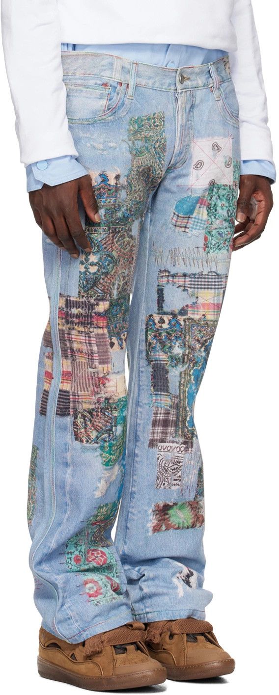 (di)vision × Acne Studios $385 - 31 - Trompe L'oeil Print Jeans Size US 31 - 3 Thumbnail