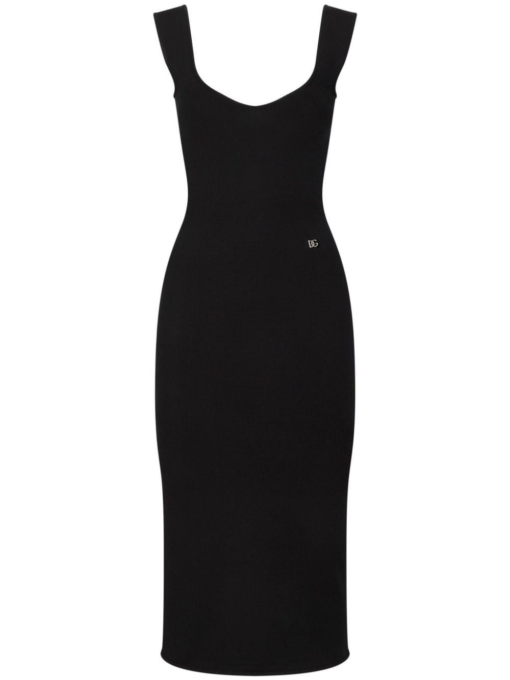Dolce & Gabbana KNITTED MIDI DRESS Size S / US 4 / IT 40 - 1 Thumbnail