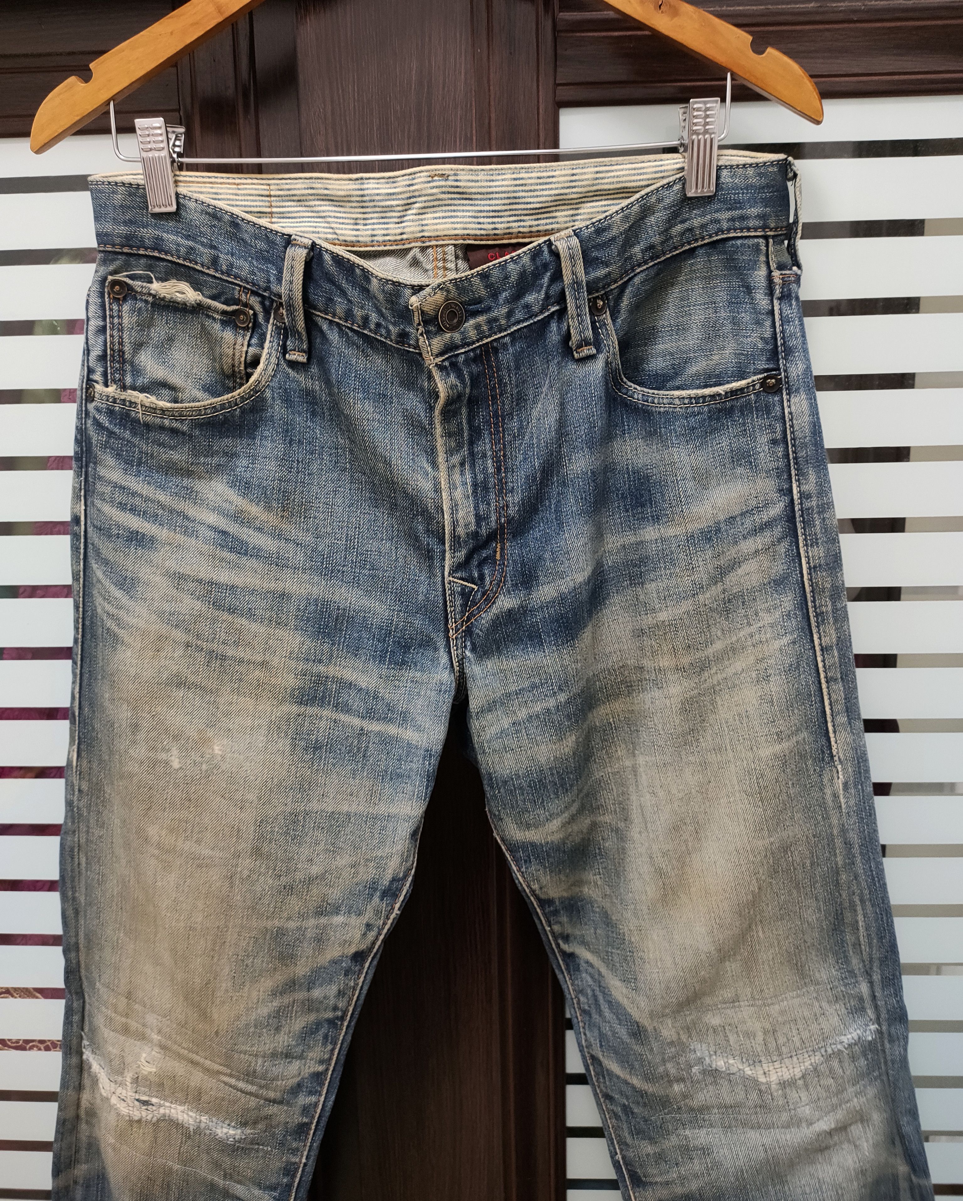 Levi's 💥 Flared Levi's 522 Buckle Back Distressed💥 Size US 32 / EU 48 - 7 Thumbnail