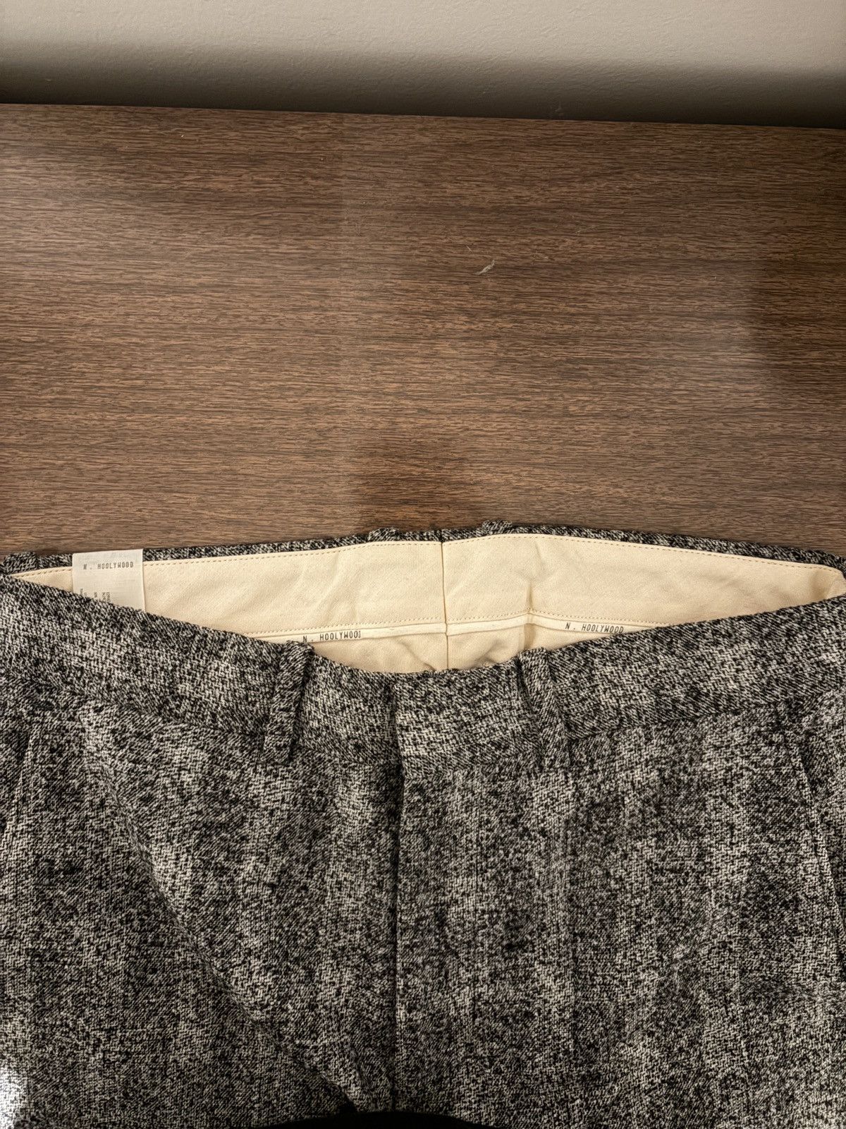 N.Hoolywood N.Hoolywood Gray/Black Wool Pants 30x29 Size US 30 / EU 46 - 2 Thumbnail